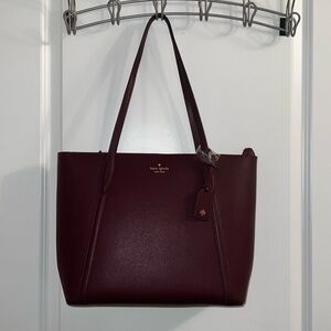 Kate Spade Burgundy Tote Bag